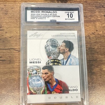 Leaf 2024 Double Messi/Ronaldo ELE24 Exclusive Legends Edition CGC 10