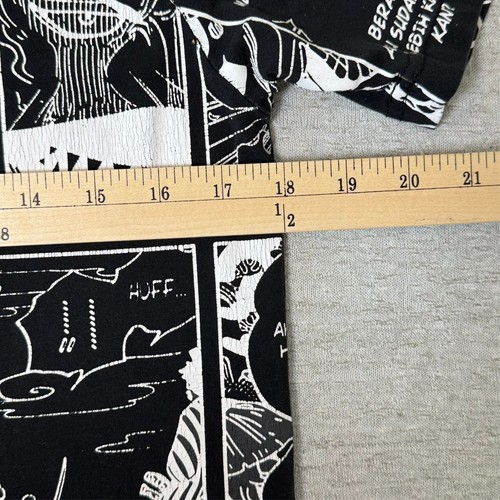 One Piece Roronoa Zoro Manga Graphic T-Shirt Black XL Anime Slim Fit - Picture 8 of 9