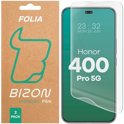 2x Hydrogel Schutzfolie für Honor 400 Pro Bizon Displayschutzfolie Folie Film