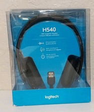 Logitech H540 USB Computer Headset HD Sound Noise Canceling Mic On Ear Control