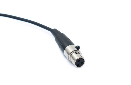Audio Kabel 50 cm Mini XLR 3 polig Buchse zu XLR 3 polig Buchse Adapter Schwarz - Afbeelding 3 van 4