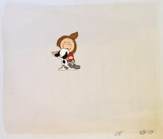 Peanuts 1977 Charles Schulz Snoopy Peppermint Patti Original Production Cel Rare