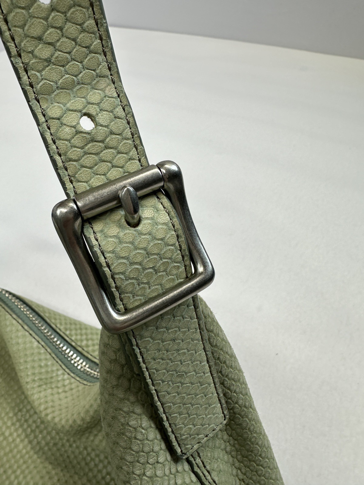 FOSSIL LONG LIVE  python embossed large green lea… - image 9