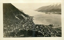 1940s Juneau Alaska Aerial View #480 Postcard 25-9886