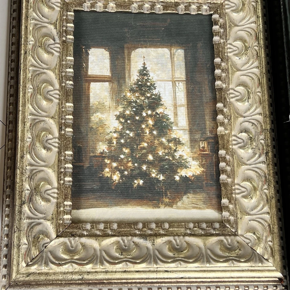 Nuevo con etiquetas Petal Lane Navidad 2025 arte de pared Papá Noel, árbol de Navidad, noche santa, ciervo Foto 4 de 4