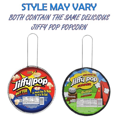 JIFFY POP Butter Flavored Popcorn Stovetop Popping Pan 4.5oz (12 Pack) - Picture 10 of 18