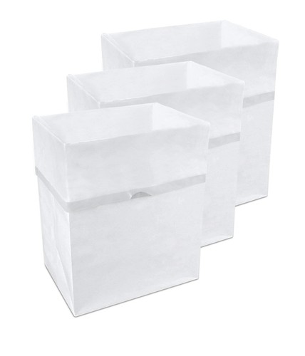 13 Gallon Disposable Trash Cans (3-Pack). Reusable Garbage and Recycling Bins...