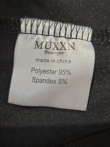 MUXXN Damen 30er Jahre kurzes elegantes Meerjungfrau Abendkleid, schwarz, Größe L ausgefallen - Bild 8 von 12