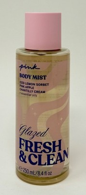 1 VICTORIA'S SECRET PINK GLAZED FRESH & CLEAN SCENTED BODY MIST SPRAY FRAGRANCE