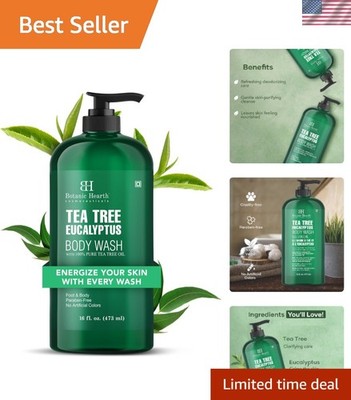 Soothing Eucalyptus & Tea Tree Body Wash (16 fl oz) - Natural Skin Care Solution