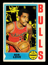 1974-75 Topps #15 Bob Love Chicago Bulls NBA HOF Card VG/EX