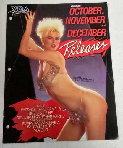 LOIS AYRES++  1986 VCA Pictures Fall Releases Dealer Sales Catalog Adult XXX