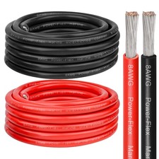 8 Gauge Marine Wire, 8 AWG Tinned Copper Electrical Wire, Boat Cable for Automot