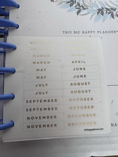 Happy Planner Undated 12 Month Big “Beauty In Simplicity” Vertical Layout 8.5x11 - Picture 3 of 9