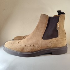 BOSS Calev Chelsea Boots Men's Brown Suede US 9 UK 8 EU 42 MSRP 230