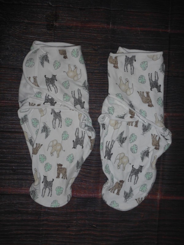 Aden & Anais Neutral Baby Zoo Jungle Animals Swaddle Wrap Sleep Sack 0-3 Months