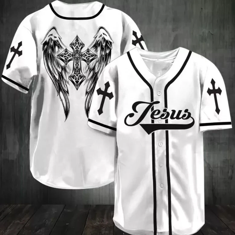 Jesus - Beautiful wings Baseball Jersey
Opens in a new window or tab