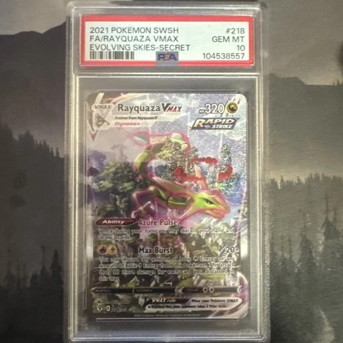 New ListingPSA 10 - Rayquaza VMAX (Alternate Art Secret) 218/203 SWSH07: Evolving Skies