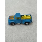 Vintage 1973 Hot Wheels Diecast Blue '56 Ford Pickup Truck w/Motorcycles
