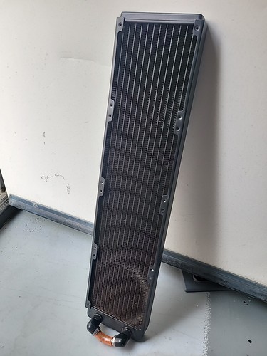 480-28mm/1.1 inch Thick Computer Radiator, 14 Tubes Copper Water Cooling Cooler - Photo 2/5