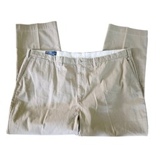 Polo Ralph Lauren Preston Pant BIG Cotton Khaki Chino Pants Men's 50Bx32 Cotton