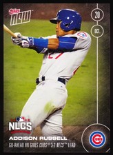 Addison Russell Chicago Cubs HR NLCS 3-2 Lead Over Dodgers 2016 Topps Now #610-A