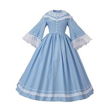 Women's Victorian Civil War Dress Costume Vintage XX-Large Light Blue