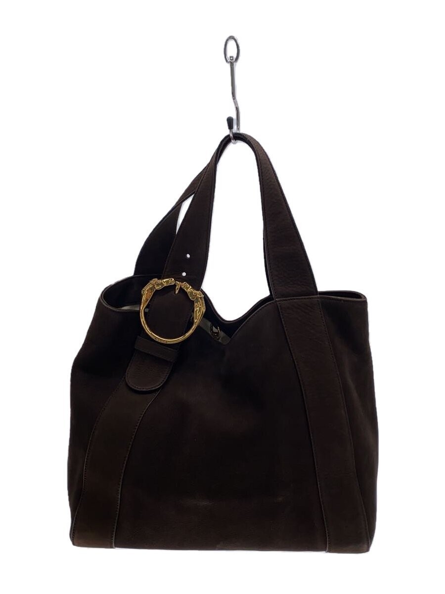 GUCCI Leather Brown Tote Bag Style 296877