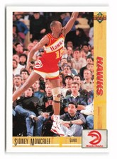 1991-92 Upper Deck #240b Sidney Moncrief Atlanta Hawks