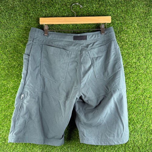 Prana Shorts Grey Size L 10" Inseam Belted Hiking - Picture 5 of 8