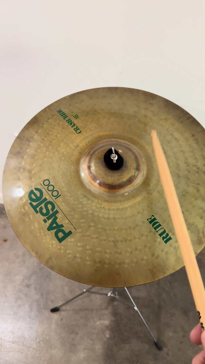 Vintage ~ PAISTE 1000 ~ RUDE Crash/Ride Cymbal ~ 16