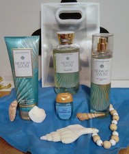 Rare Bath  Body Works Midnight Swim 4 pc set with gift bag Retired scent