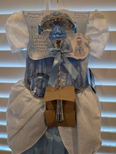 New Disney Store Cinderella Princess Dress Size 5/6 with Wand and Tiara