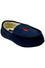 Polo Ralph Lauren Kid's Boy Dezi IV Moccasin Navy Microsuede/Red