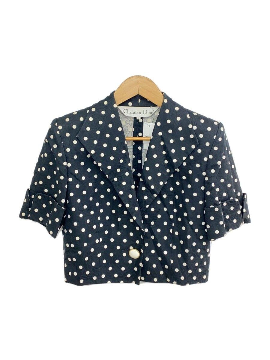 Christian Dior KB3013190 altra giacca corta M cotone nero pois usata