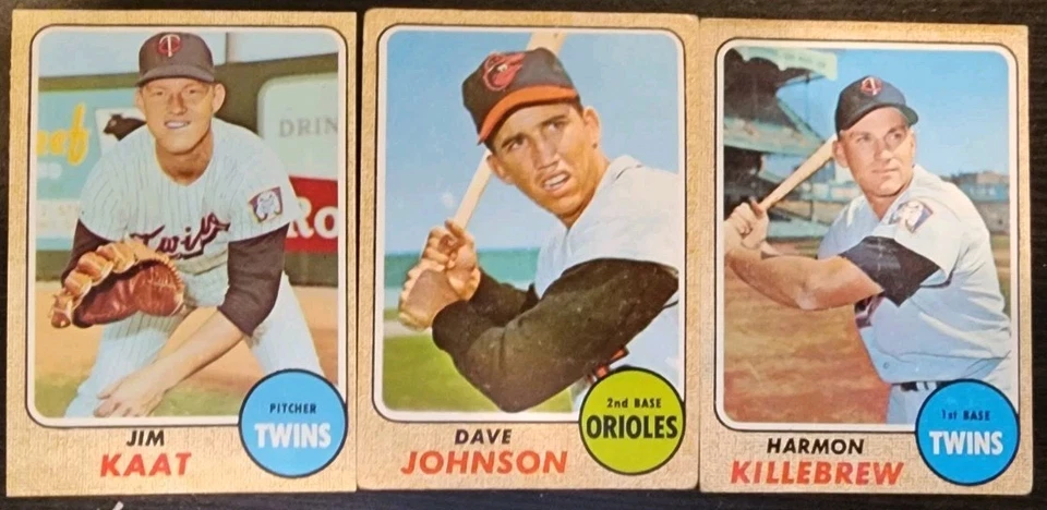 (136) Lote de beisebol 1968 Topps: Aaron, McCovey, Aparicio, Rose, Bunning, Allen - Imagem 4 de 4