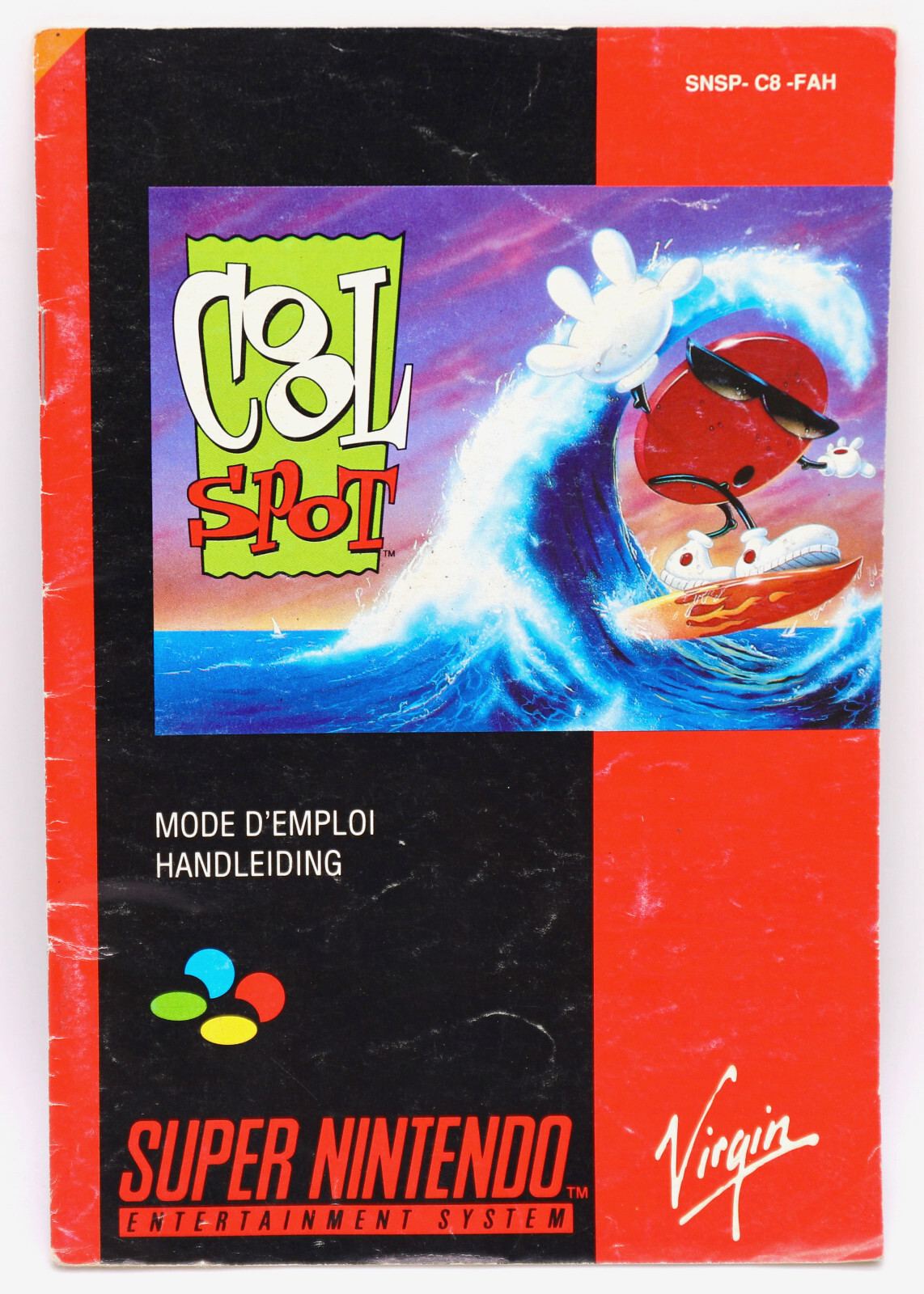 Notice mode d'emploi Handleiding COOL SPOT sur Super Nintendo SNES FAH