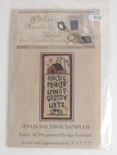 With Thy Needle & Thread Punchneedle Designs Saltbox Sampler #PN125