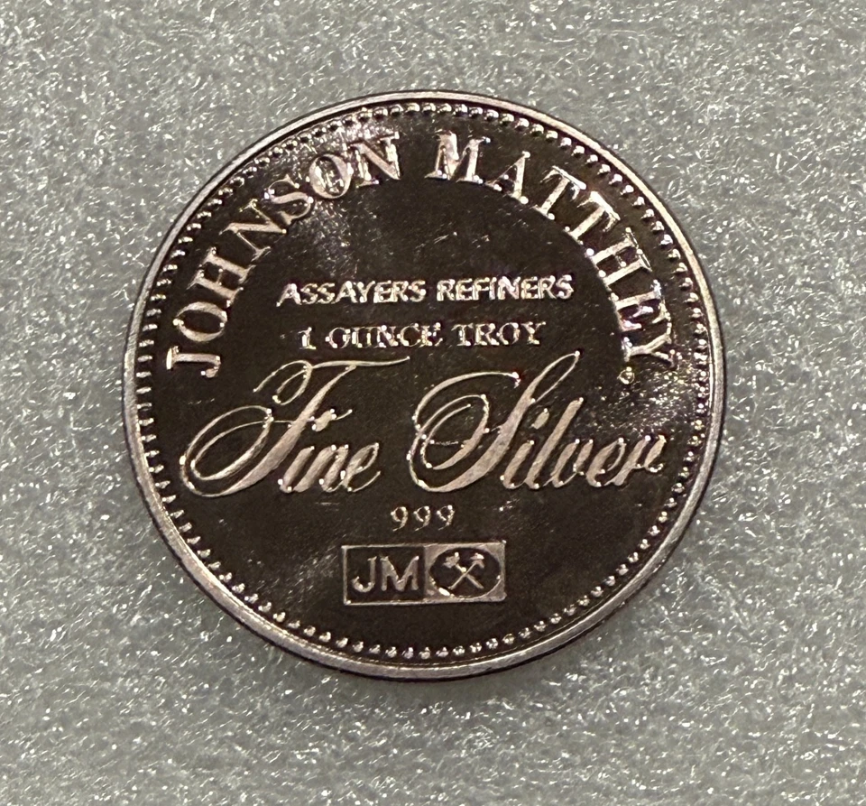 Ronda de plata Johnson Matthey de colección de 1 oz ~~ Libertad para la privacidad ~~ TONADA ~~ Foto 2 de 2