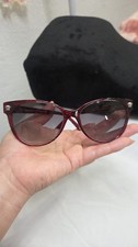 Versace Mod 4214 Waves Red Gray Gradient Cat Eye Sunglasses Medusa