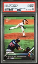 2023 Topps Now Shohei Ohtani & Mike Trout WBC Victory Card PSA10 Baseball