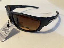 X Loop HD Sunglasses 8XHD336603 Amber Brown Lens 3366 Flat Black With Gray