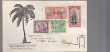 1946 Western Samoa opt on NZ Peace /Victory set FDC Scarce MILIFANUA Reg label