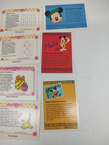 1991 Disney Impel Trading Cards World Tour Set Mickey Mouse 11 Cards - Picture 9 of 9