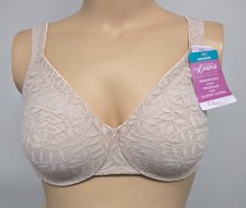 NWT Olga Underwire Bra 35519 38D Sheer Leaves Minimizer 2358 Nude  