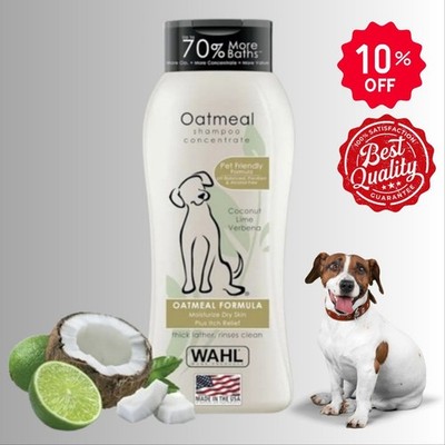 Dry Skin & Itch Relief Pet Shampoo for Dogs   Oatmeal Formula with Coconut 24oz
