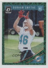 2018 Donruss Optic Rookies Green Velocity Prizm Durham Smythe #135 e6p