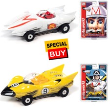 Auto World Thunderjet Speed Racer Mach 5 / Shooting Star Combo HO Slot Car