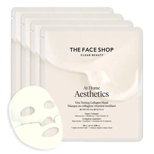 The Face Shop at Home Aesthetics Vegan Collagen Face Mask, Korean Glass Skin Car