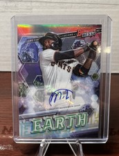 Marco Luciano 2022 Bowman's Best Elements EARTH Auto /99 Giants #EE-11